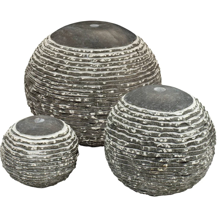 Set borrelstenen, bluette, 1 x 45 cm, 1 x 35 cm,