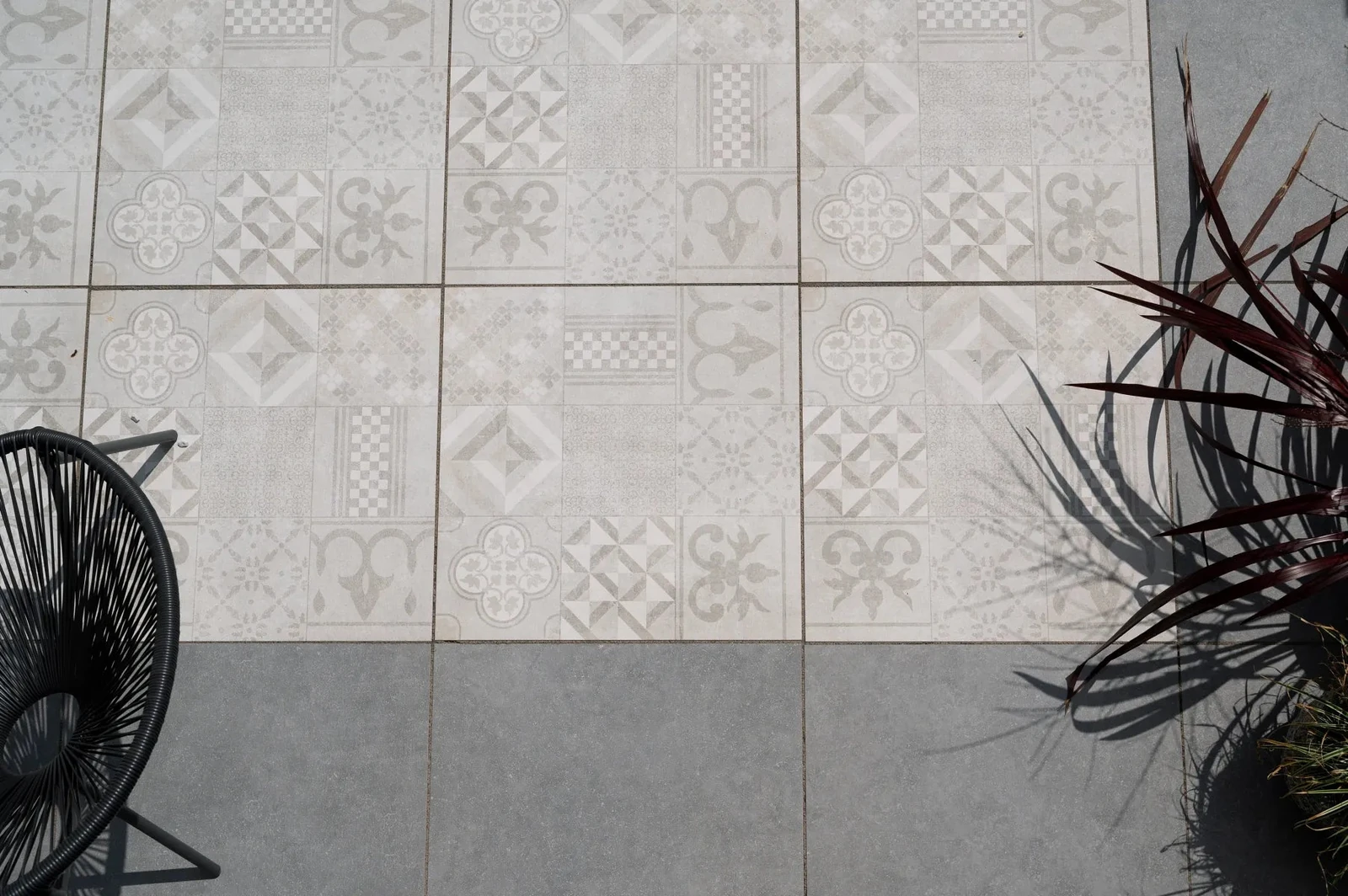 Ceramiton Titan 60x60x4cm 60x3x60cm Mosaïc Silver