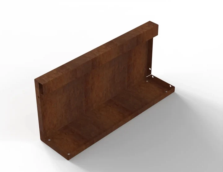 Bloembak Module+ Recht Paneel (A) 60x28 0,1x28x60cm