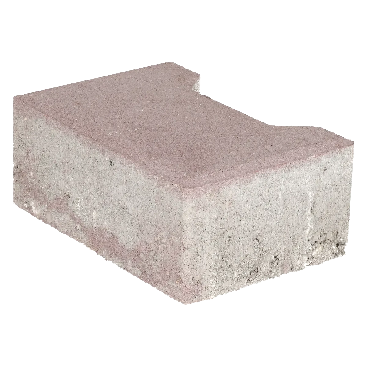 Ecotop Base Randsteen 20x13,4/11,5x8 normaal facet heidekleur KOMO PL2 20x13,4x8cm Heide