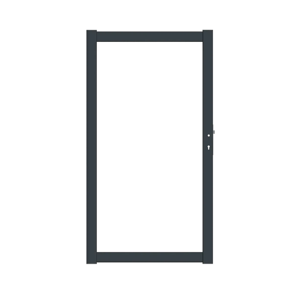 Boston Alu Poortframe 98x183cm RAL9005 incl. insteekslot 98xx183cm