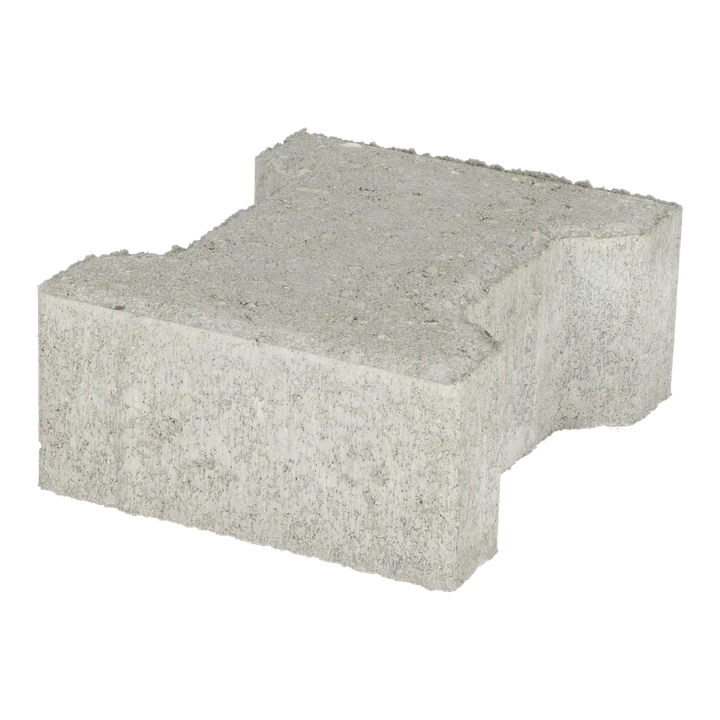 Ecotop Base H-verbandsteen 20x16,4/11,7x8 normaal facet grijs KOMO PL2 20x16,4x8cm Grijs