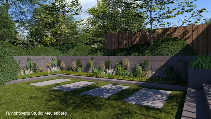 Schellevis Oudhollands Groenwand beplanting 20x20x100cm Grijs