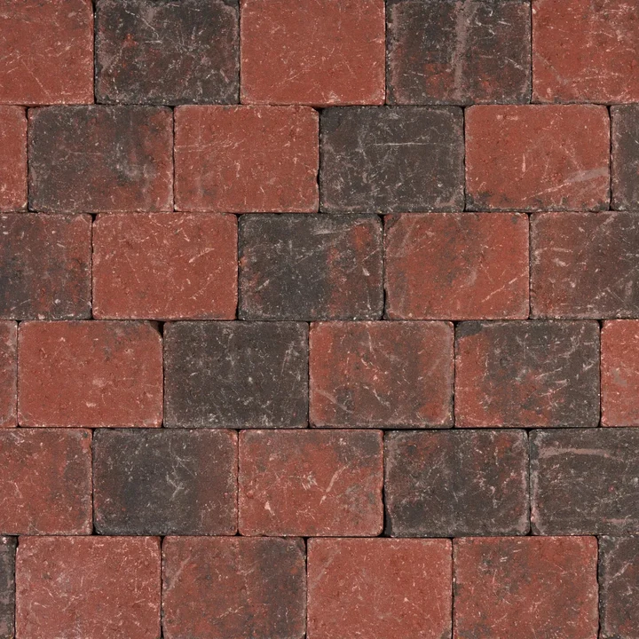 Tambour 15x20x6 rood/zwart 20x15x6cm
