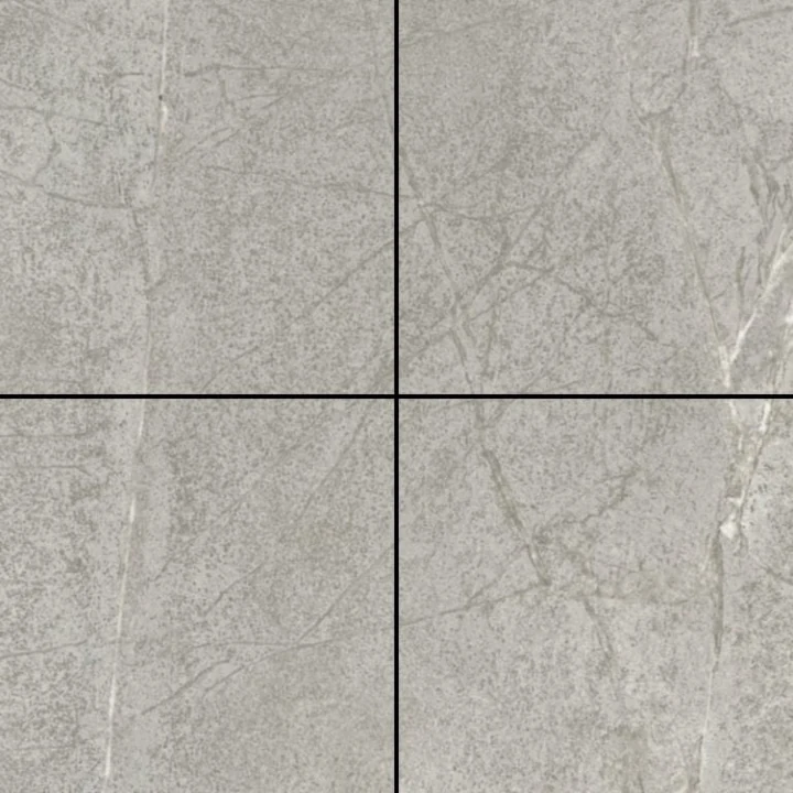 GeoCeramica® The Rock 60x60x4cm Silver