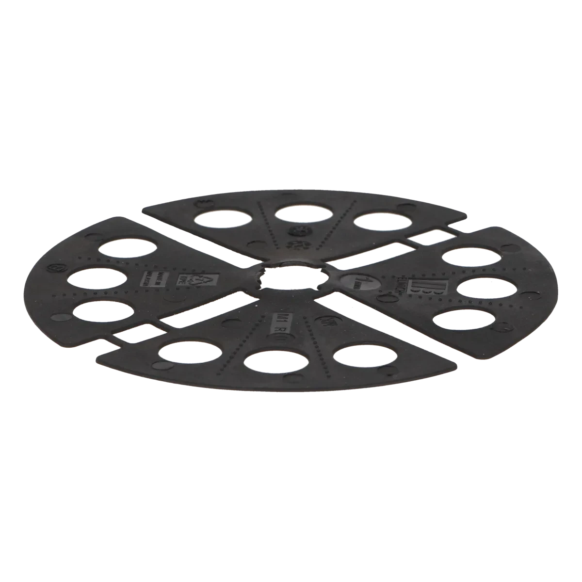 Rubber Verhoging Shim 1mm 0x0xcm Zwart