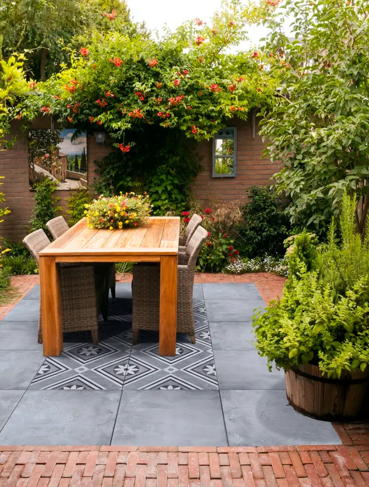 Ceramiton Fiorde 60x60x4cm 60x3x60cm Designo Flower
