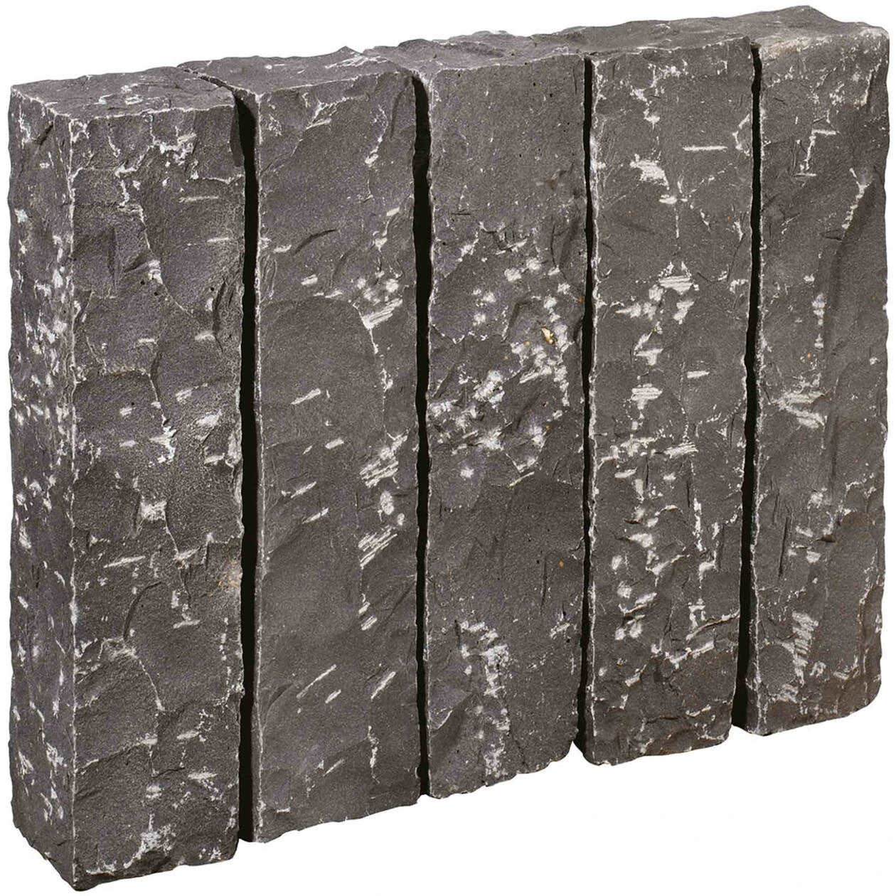 Palissade Vietn. basalt 2.0, zwart, 30x12x12 cm