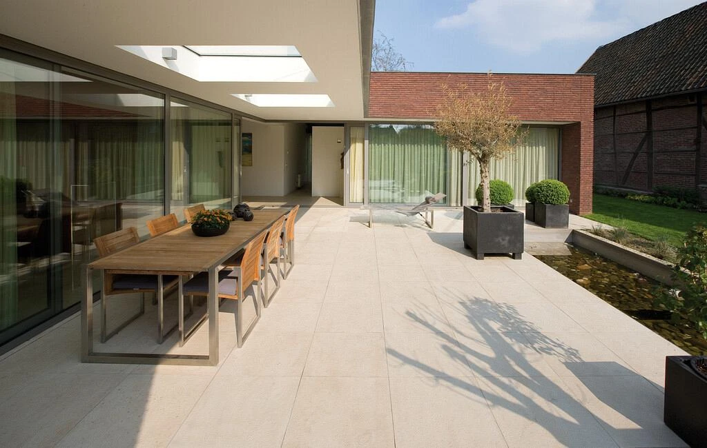 GeoCeramica® Terra 90x90x4cm Midden Grijs MBI keramische tegel
