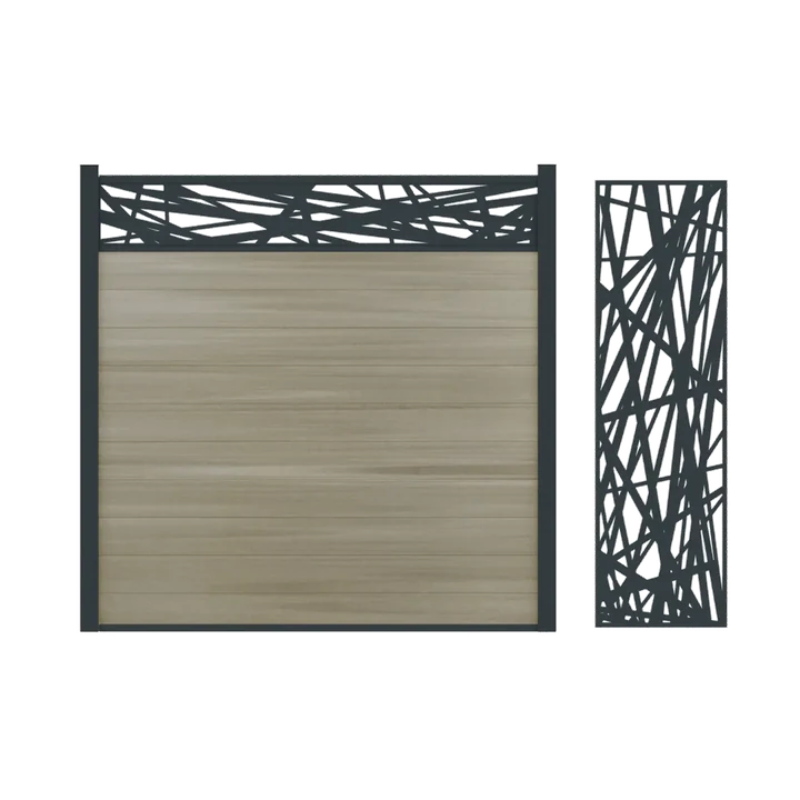 Boston Decopaneel Hera Horizontaal 2x300mm 178cm RAL7016 31x2.1x178cm