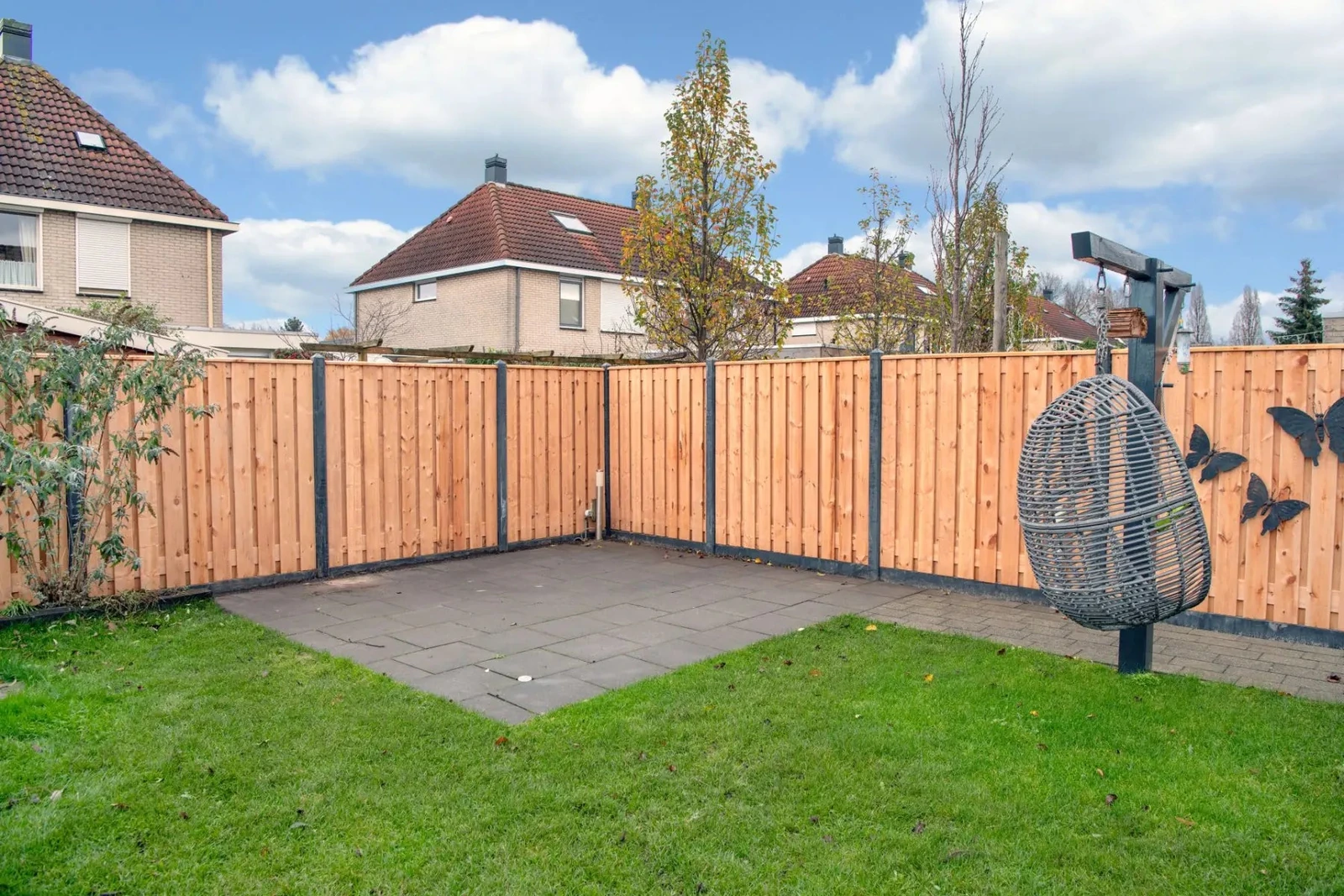 Tuinscherm Breukelen 21-planks (19+2) Red Class Wood 180x180 180x180xcm Oranje