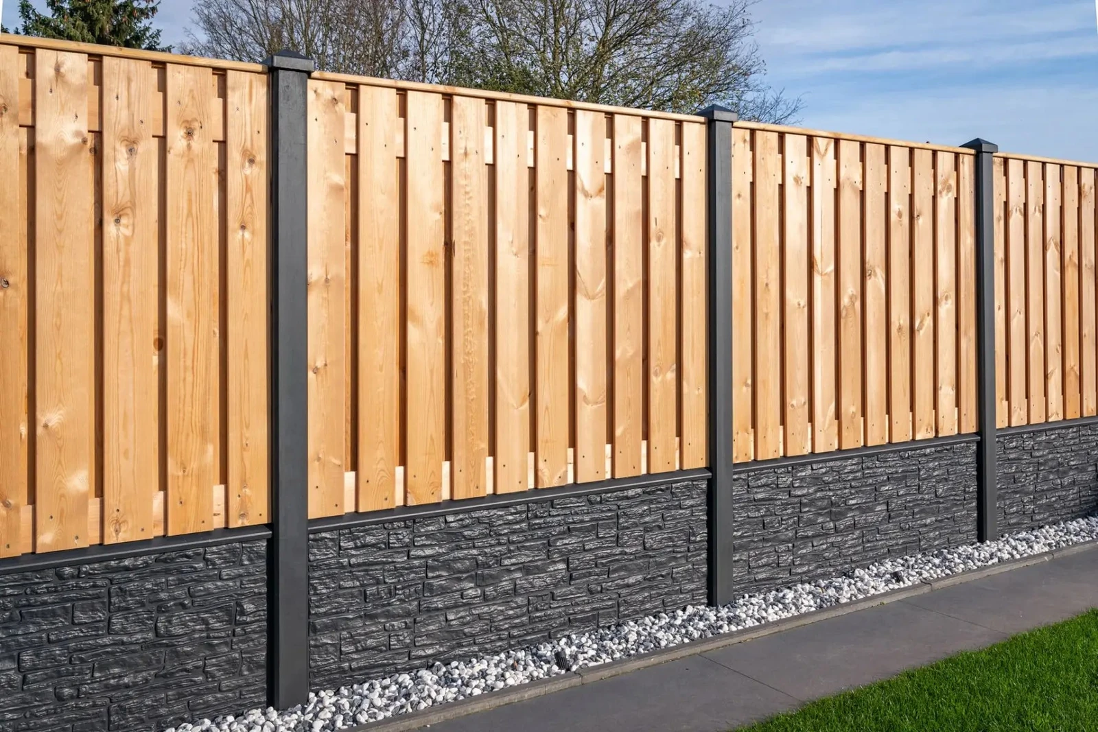 Tuinscherm Breukelen (19+2) Red Class Wood 150x180cm 180x150x4.8cm Hout