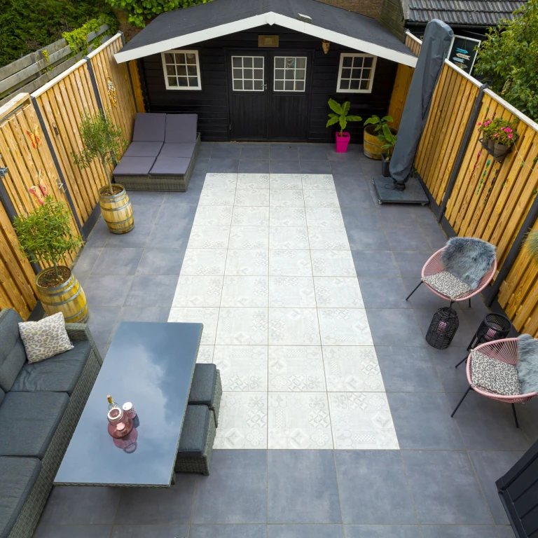GeoCeramica® Mosaik 60x60x4cm Grey