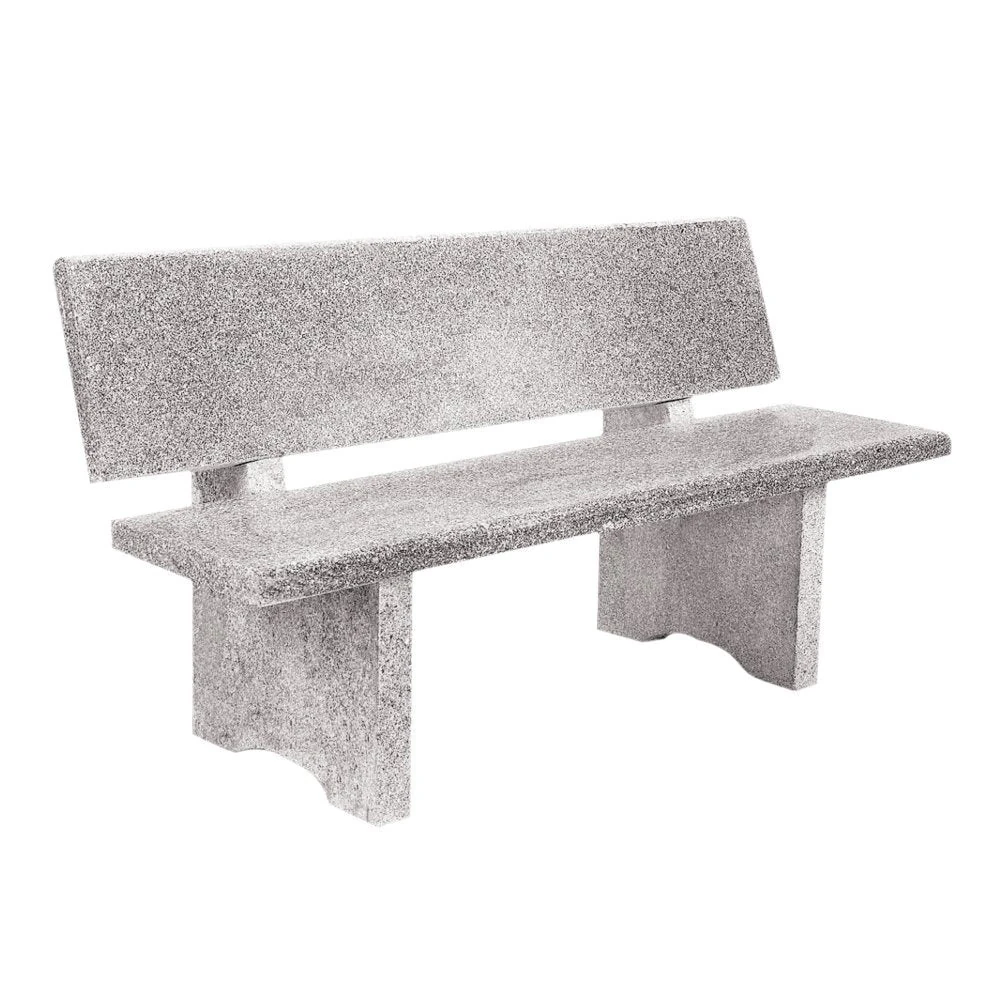 Banken Graniet Basic met rugleuning