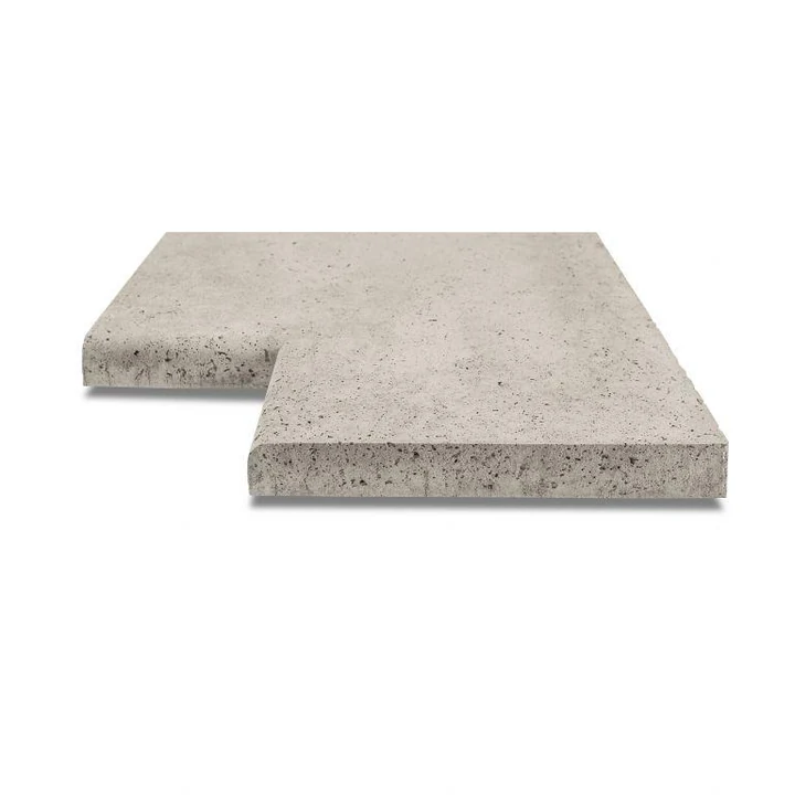 Oud hollandse zwembadrand hoekstuk 90° 100x40x5 greige ArtiStone