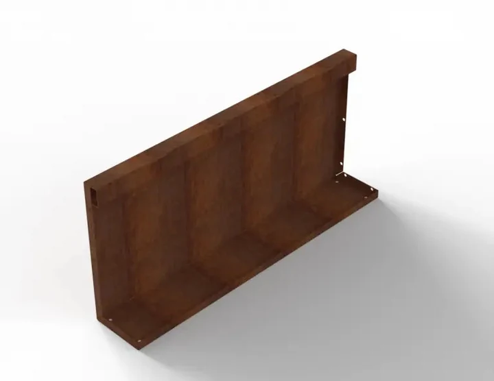 Bloembak Module+ Recht Paneel (A) 90x42 0,1x42x90cm