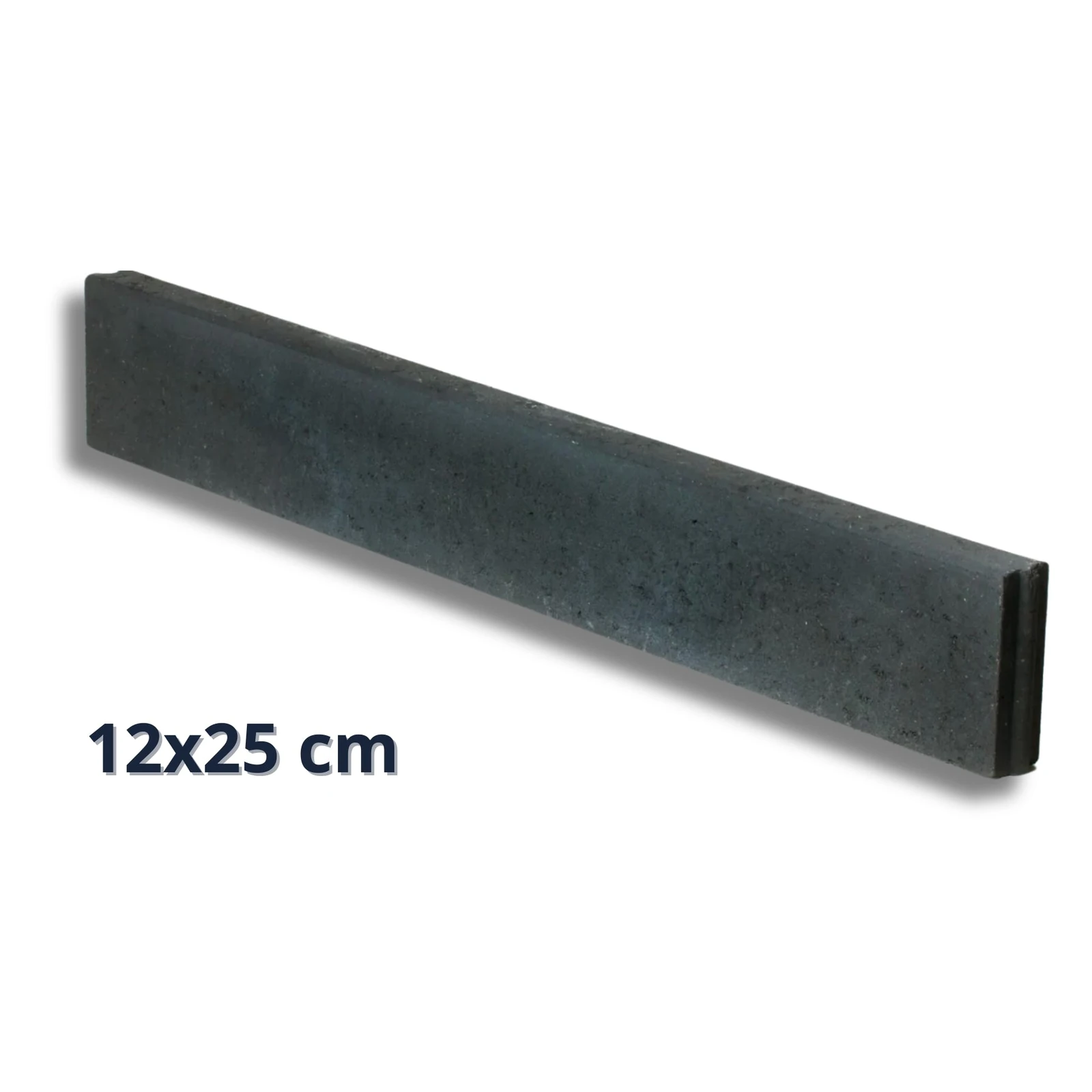 Opsluitband zwart / antraciet 12x25x100 Tuinvisie