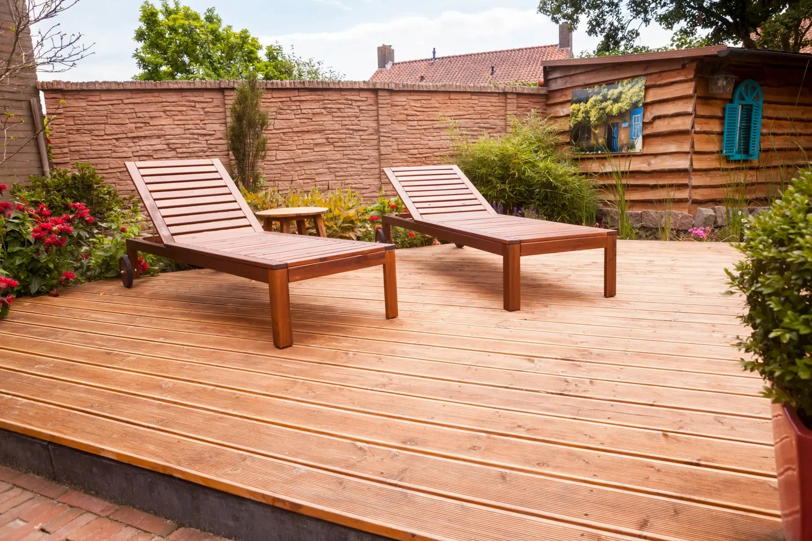 Vlonderdeel/dekdeel Douglas Gedroogd en Gescha. 2,8x14,5x300 14.5x2.8x300cm Hout