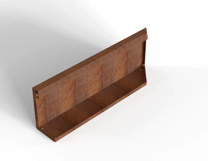 Bloembak Module+ Uitwendig hoekpaneel (B) 90x28 L 0,1x28x90cm