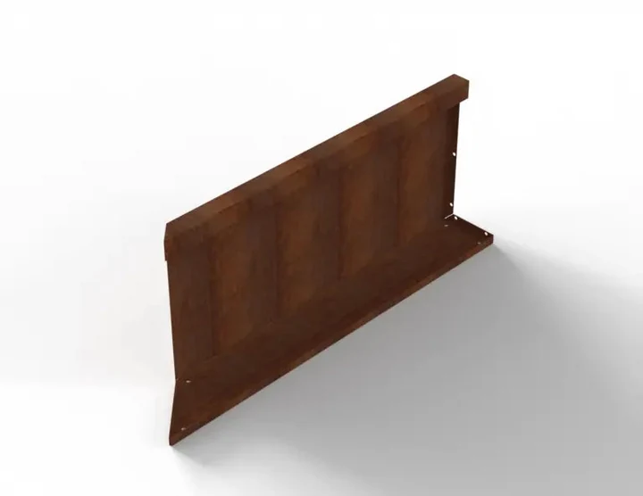 Bloembak Module+ Inwendig hoekpaneel (C) 90x42 R 0,1x42x90cm