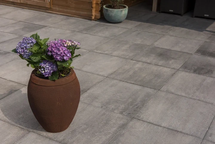 Tremico 4cm Zeeuws bont 60x60x4cm Wit,                                                             Zwart