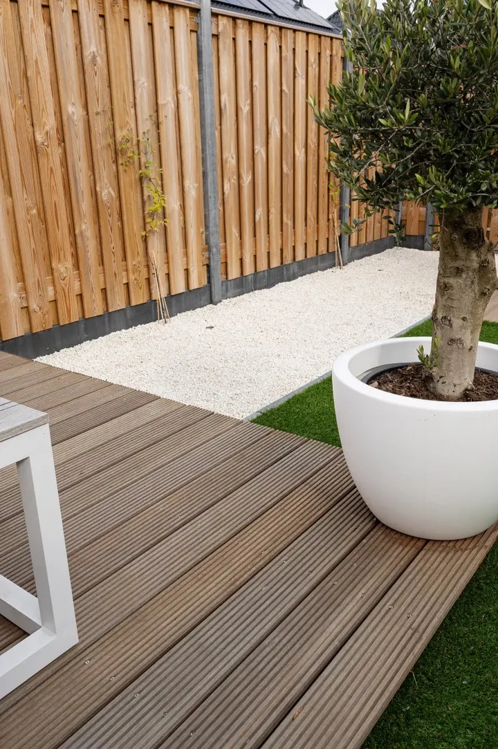 Bangkirai terrasplank glad/grof Basic 2,1x14,5x396cm 14.5x2.1x396cm Hout