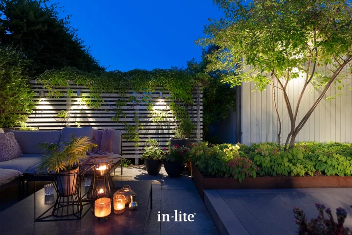 In-Lite Ace Down Wall 100-230V - Rosé Silver