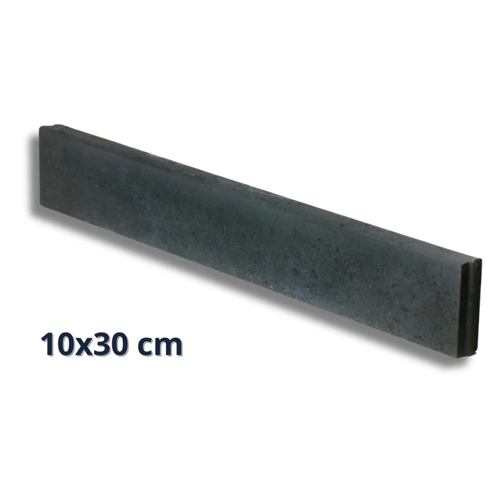 Opsluitband zwart / antraciet 10x30x100 Tuinvisie