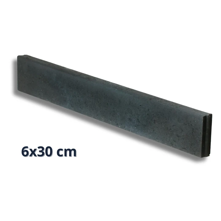 Opsluitband zwart / antraciet 6x30x100 Excluton