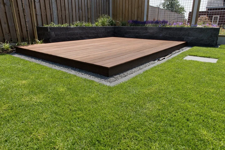 Bangkirai terrasplank glad/grof Premium 2,1x14,5x244cm 14.5x2.1x488cm Hout