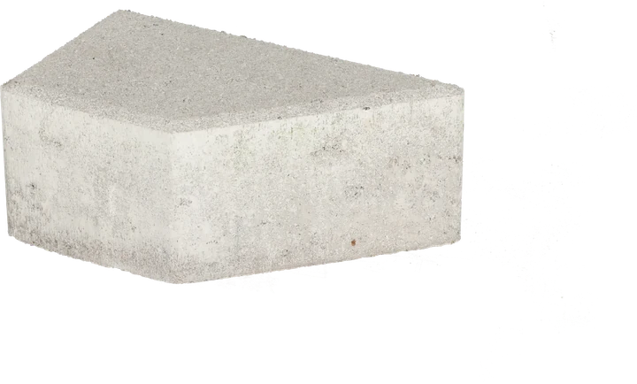 Ecotop Base Kepersteen 8cm tbv 21x10,5 normaal facet grijs PL3 17,5x10,5x8cm Grijs