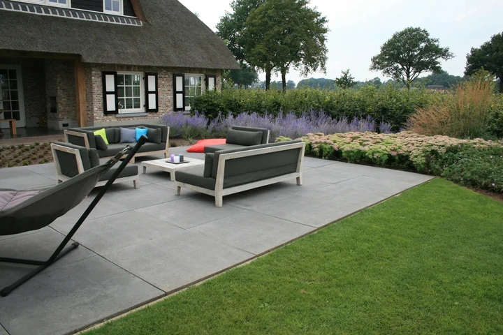 Schellevis Oudhollands Antra Tegel 80x80x5 80x80x5cm Antraciet