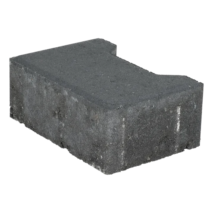 Ecotop Base Randsteen 20x13,4/11,5x8 normaal facet antraciet KOMO PL2 20x13,4x8cm Antraciet