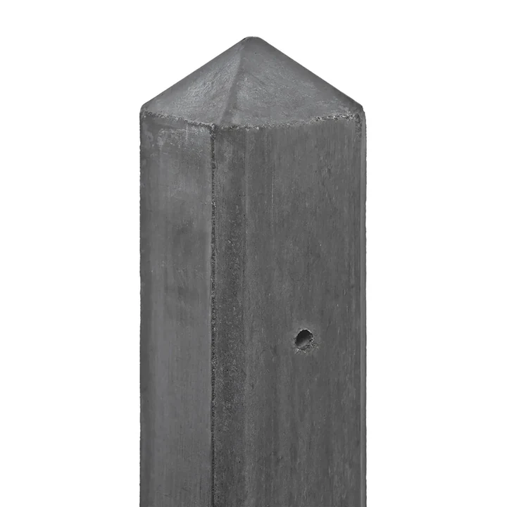 Beton-motiefpaal Schie antra diamantkop 10x10x280cm 10x10x280cm