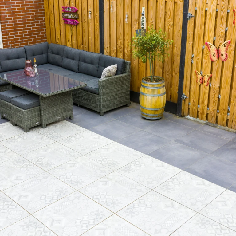GeoCeramica® Mosaik 60x60x4cm Grey