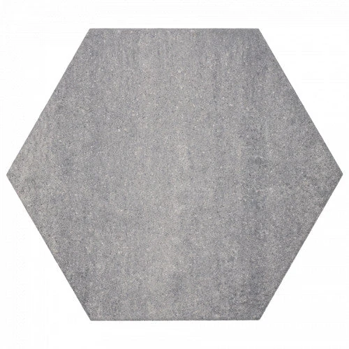 Soft Comfort Zeskant Grijs/Zwart 60x60x4 Excluton betontegel