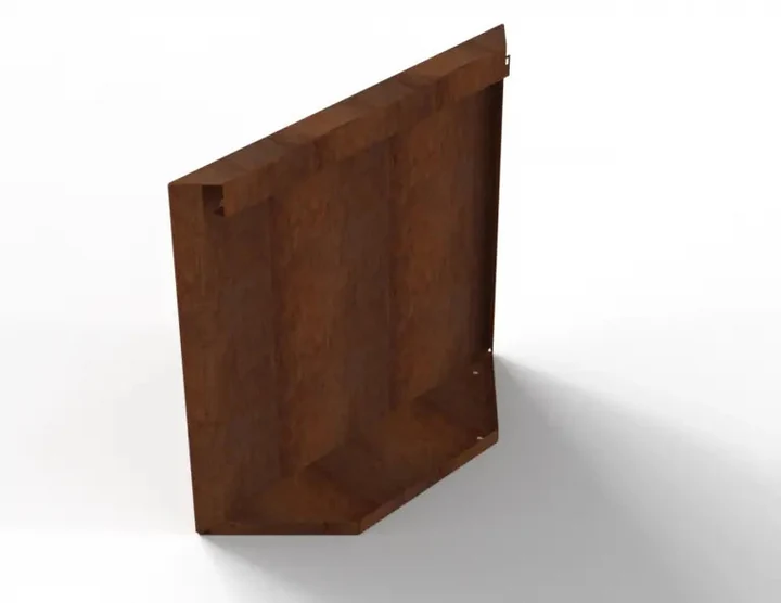 Bloembak Module+ Kopschot paneel (D) 60x56 0,1x56x60cm