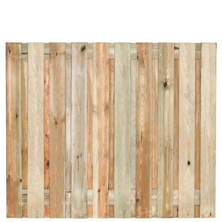 Tuinscherm Breukelen (19+2) Grenen groen geïmpregn.150x180cm 180x150x4.8cm