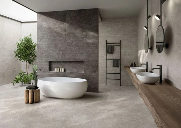 GeoCeramica® Landstone 100x100x4cm Gravel