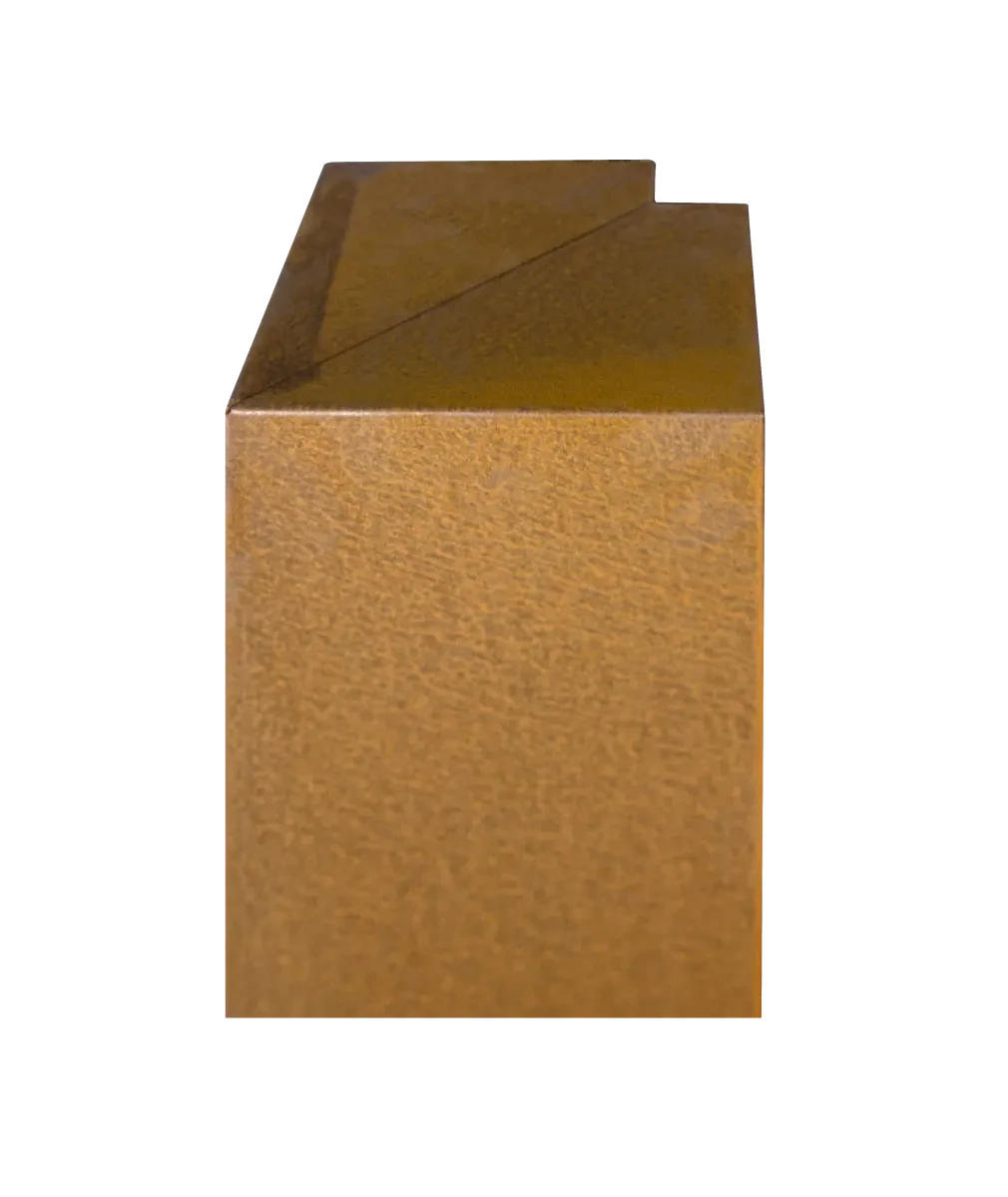 Overzetprofiel Muurblok Hoek Corten 15x30x20cm