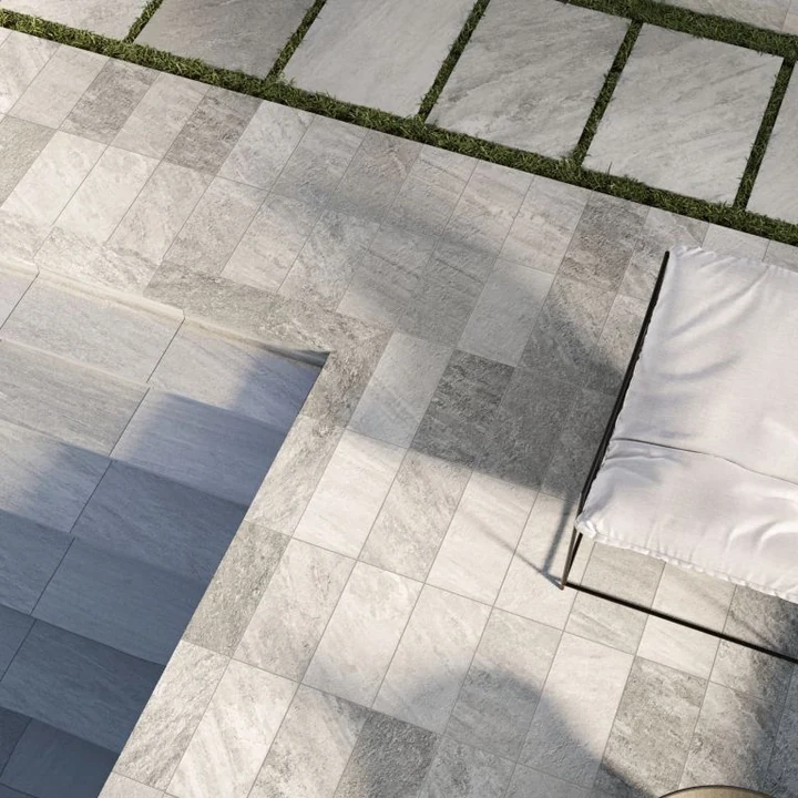 GeoCeramica® 2Drive 30x60x6cm Via Delle Alpi Quartzo Grigio