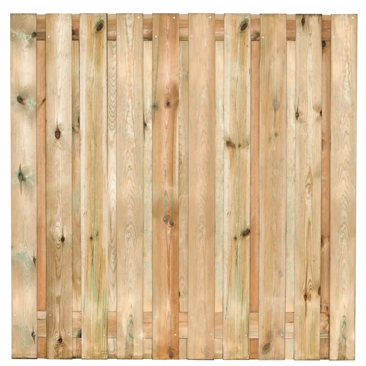Tuinscherm Breukelen (19+2) Grenen groen geïmpregn.180x180cm 180x180x4.8cm