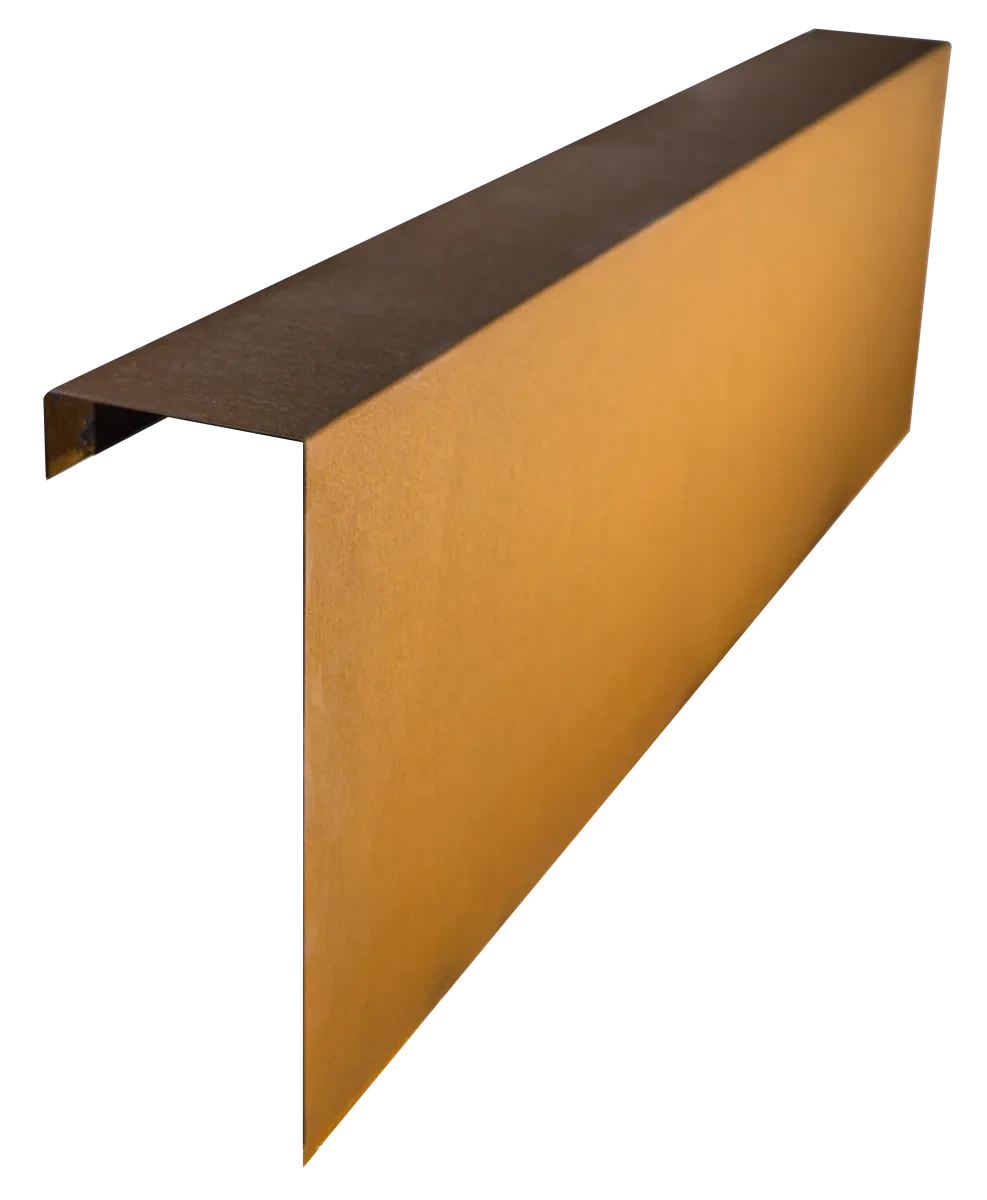 Overzetprofiel Muurblok Recht Corten 12x45x150cm
