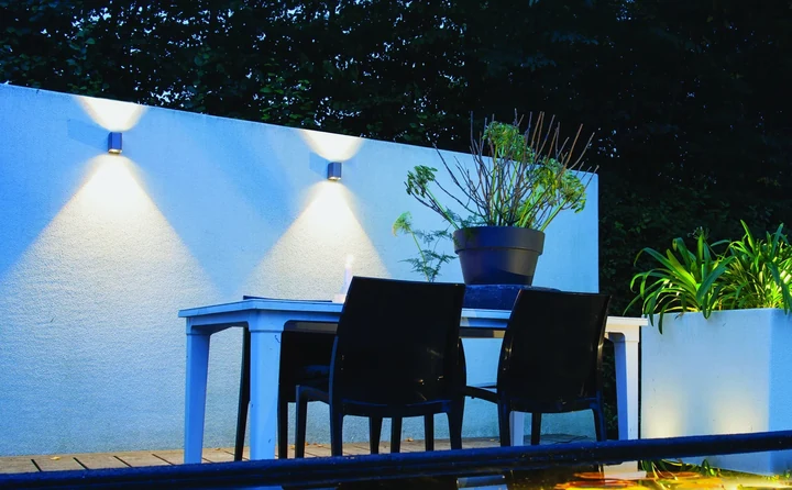 In-Lite Ace Up-Down Wall 12V - Rosé Silver