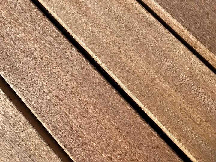 Bangkirai terrasplank v-groeven Premium 1,6x14,5x180cm 14.5x1.6x180cm Hout