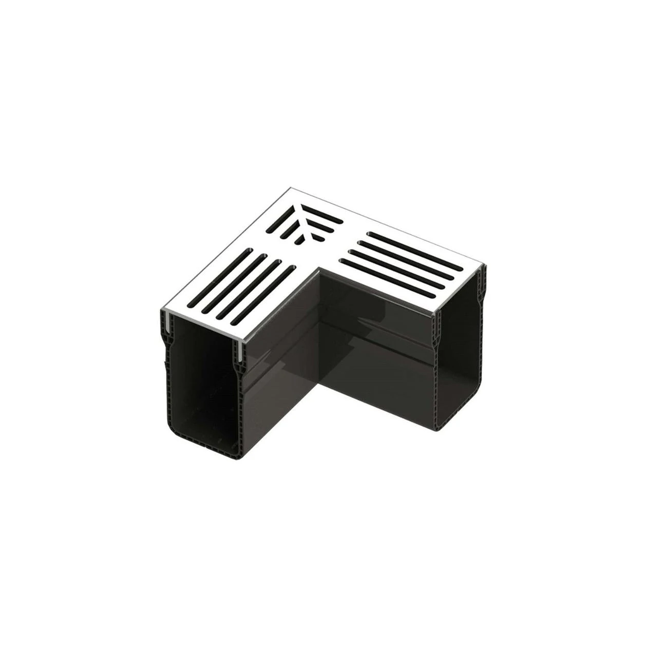 Gardendrain Corner Grey Grating 100/100 mm