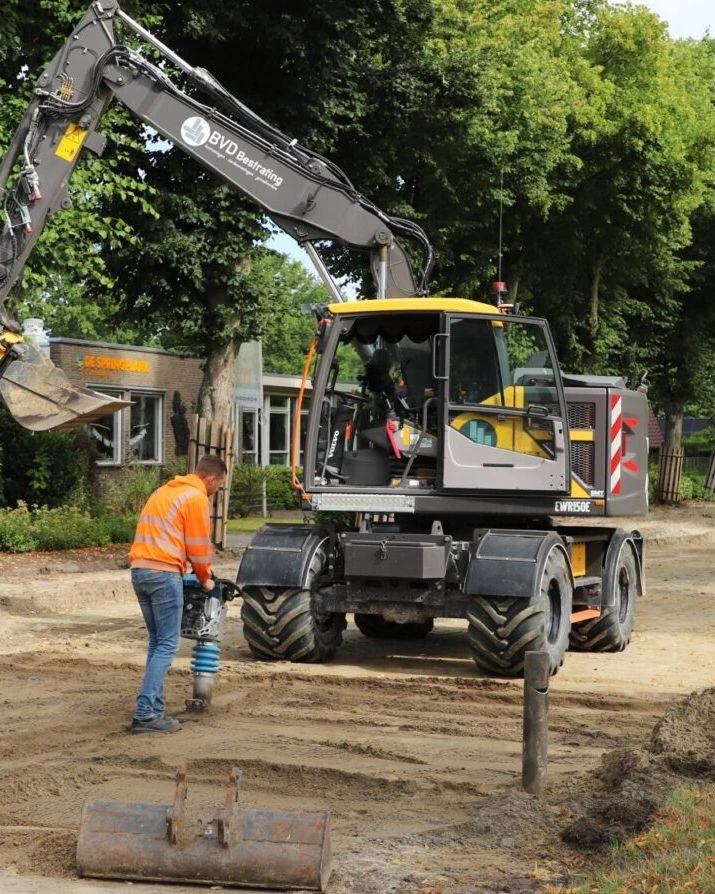 Wegwerkzaamheden op de projectpagina van Breda