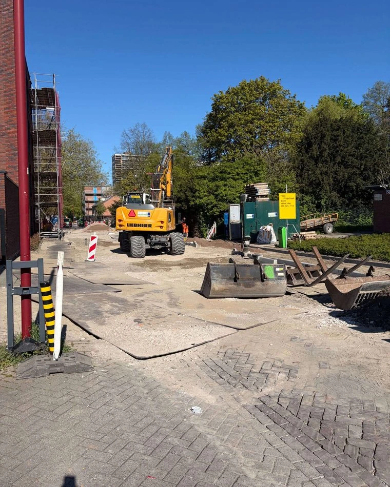 Straatwerkzaamheden in Nieuwegein